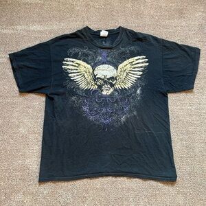 VTG 00’s / Y2K Faded Black Gothic Graphic Tee
